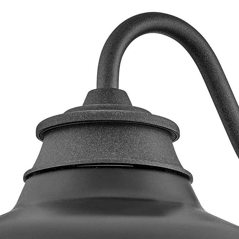 Image 4 Hinkley Wallace 9 1/2" High Aged Zinc LED Outdoor Barn Wall Light more views