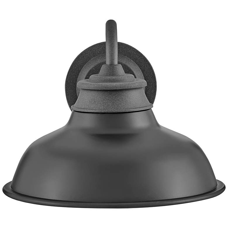 Image 6 Hinkley Wallace 9 1/2" High Aged Zinc LED Outdoor Barn Wall Light more views