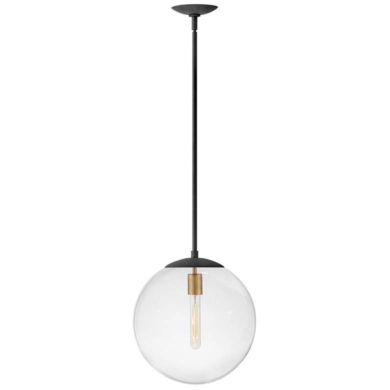 Image 1 Hinkley Warby 13 1/2 inch Wide Aged Zinc Orb Pendant Light