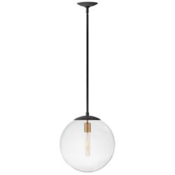 Hinkley Warby 13 1/2" Wide Aged Zinc Orb Pendant Light