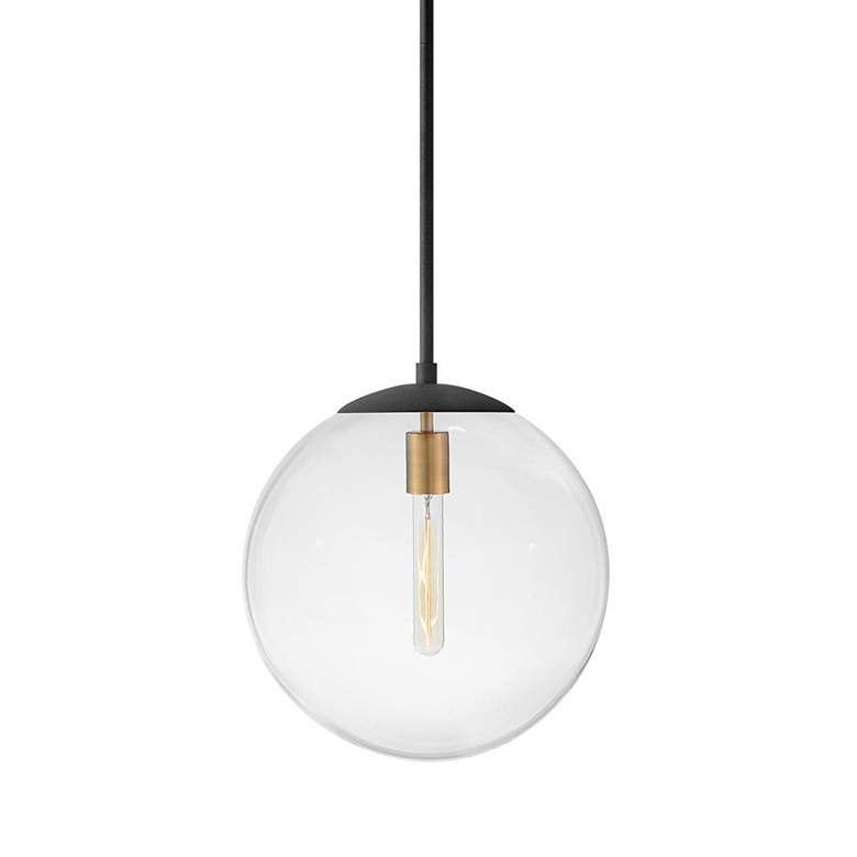 Image 2 Hinkley Warby 13 1/2" Wide Aged Zinc Orb Pendant Light more views