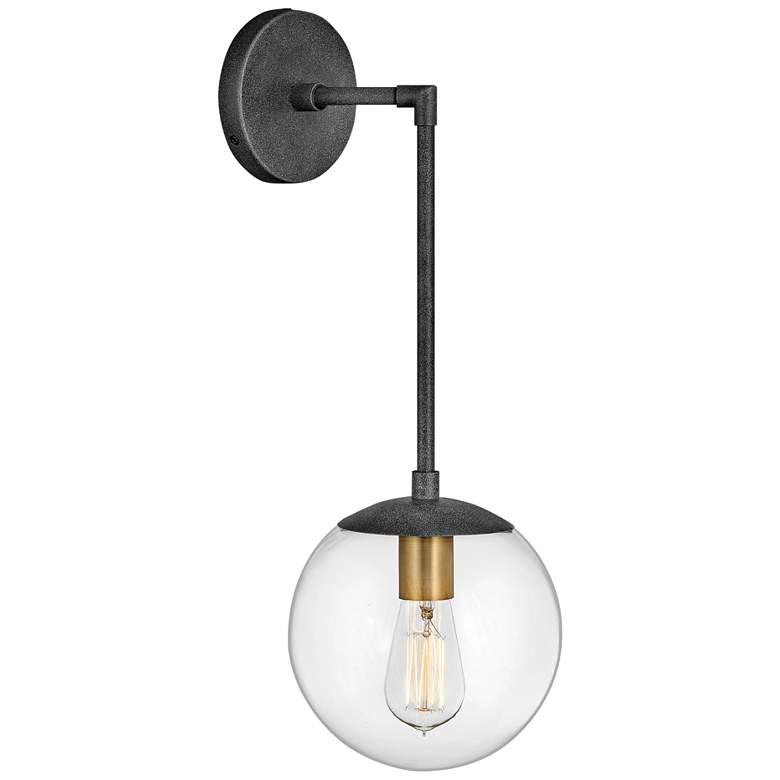 Image 1 Hinkley Warby 21 3/4" High Aged Zinc Wall Sconce