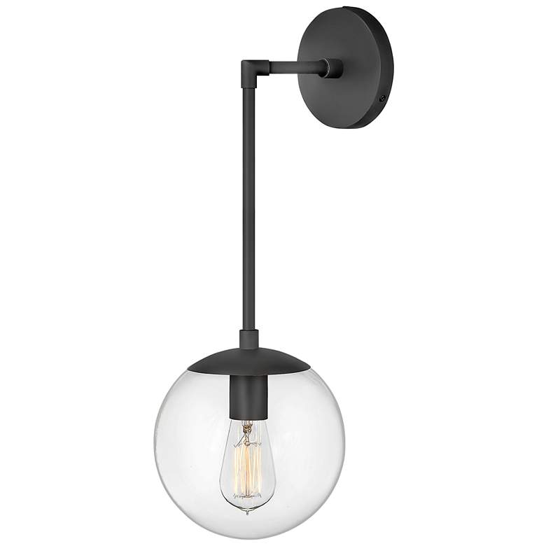 Image 2 Hinkley Warby 21 3/4" High Black Metal Wall Sconce more views