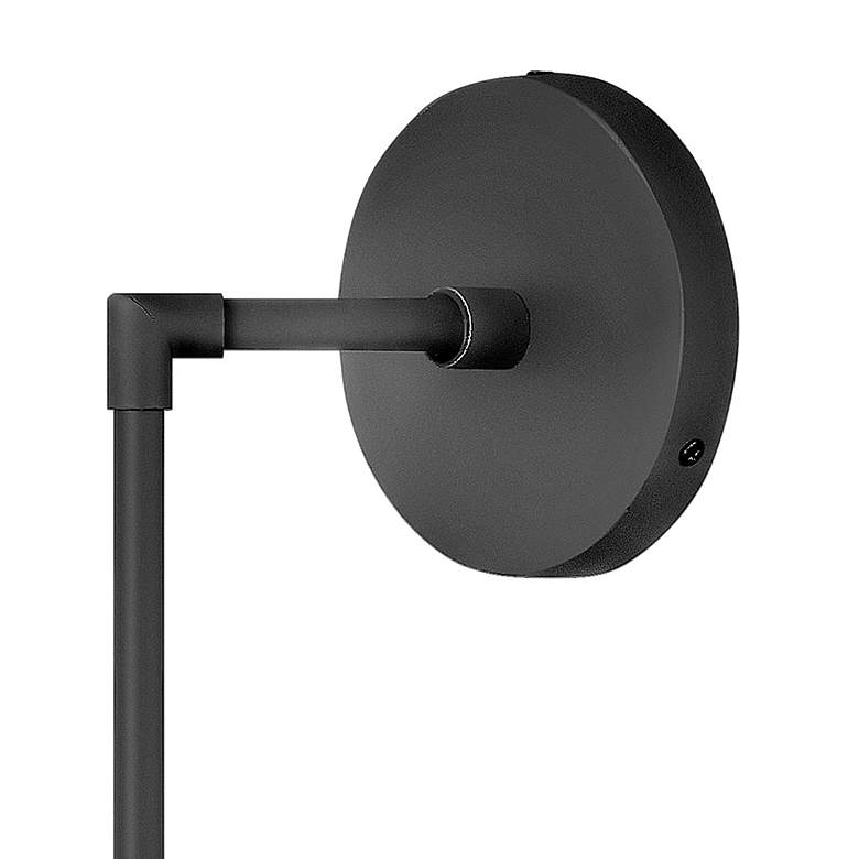 Image 6 Hinkley Warby 21 3/4" High Black Metal Wall Sconce more views