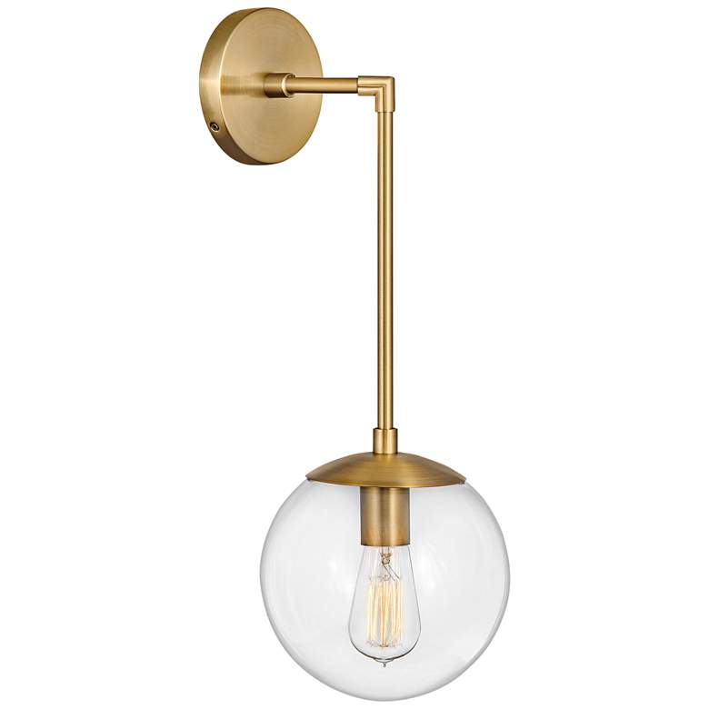 Image 1 Hinkley Warby 21 3/4" High Heritage Brass Wall Sconce