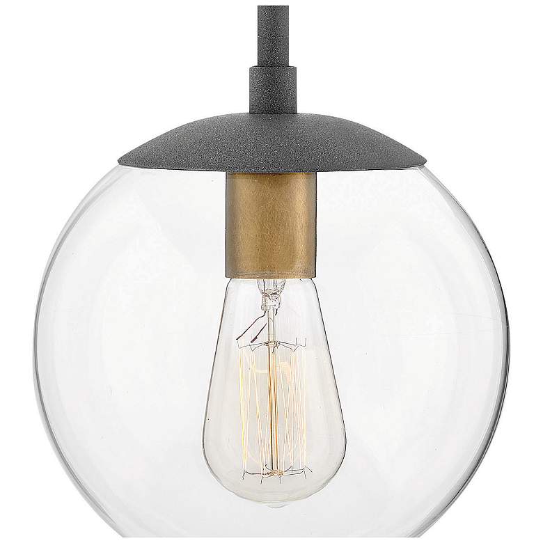 Image 3 Hinkley Warby 9 1/2" Wide Black Gold with Clear Glass Mini Pendant more views