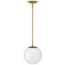 2_Hinkley Warby 9 1/2" Wide Heritage Brass Mini Pendant