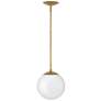 3_Hinkley Warby 9 1/2" Wide Heritage Brass Mini Pendant more views