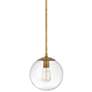 1_Hinkley Warby 9 1/2" Wide Heritage Brass Mini Pendant