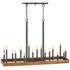 Hinkley Wells 45 1/4"W Brass Black Kitchen Island Light Chandelier