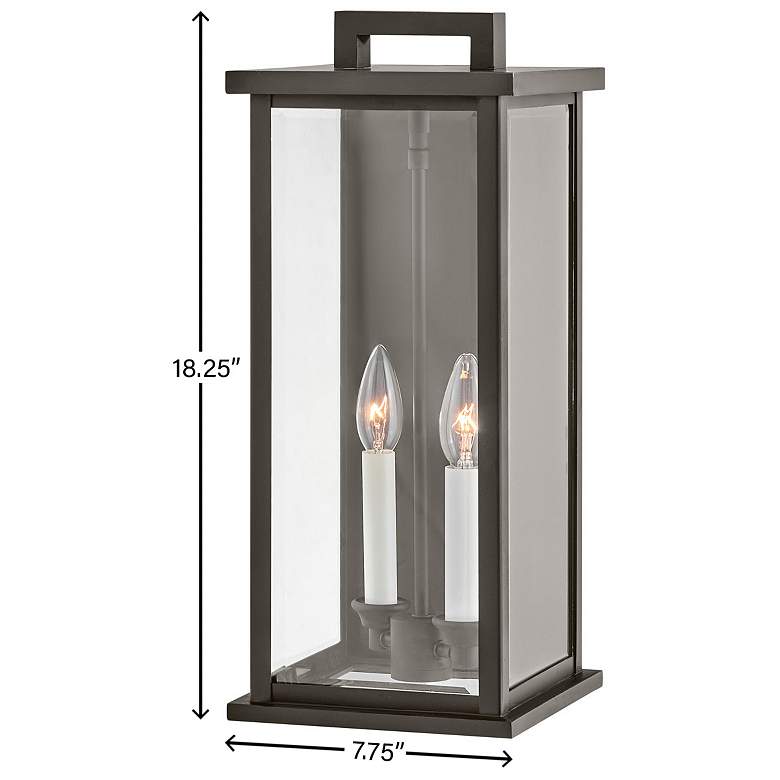 Image 5 Hinkley Weymouth 18.25" High Oil Rubbed Bronze Outdoor Wall Light more views