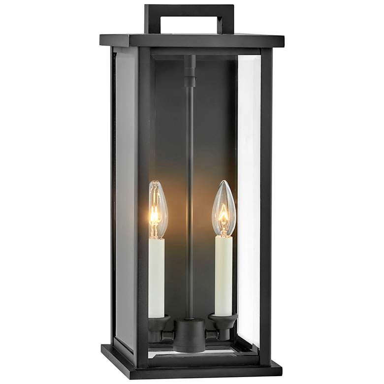 Image 2 Hinkley Weymouth 18 1/4 inch High Black Outdoor Wall Light