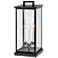 Hinkley Weymouth 20 1/4" Black Finish Outdoor Pier Mount LED Light