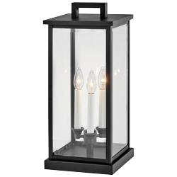 Hinkley Weymouth 20 1/4" Black Finish Outdoor Pier Mount LED Light
