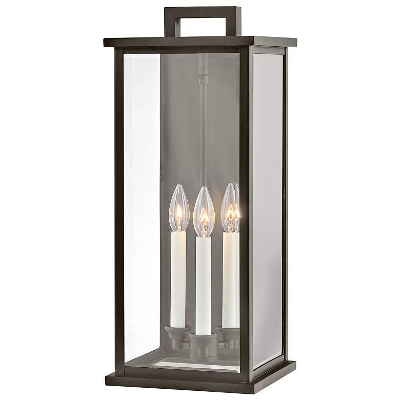 Image 1 Hinkley Weymouth 22 inch High Oil Rubbed Bronze Outdoor Wall Light