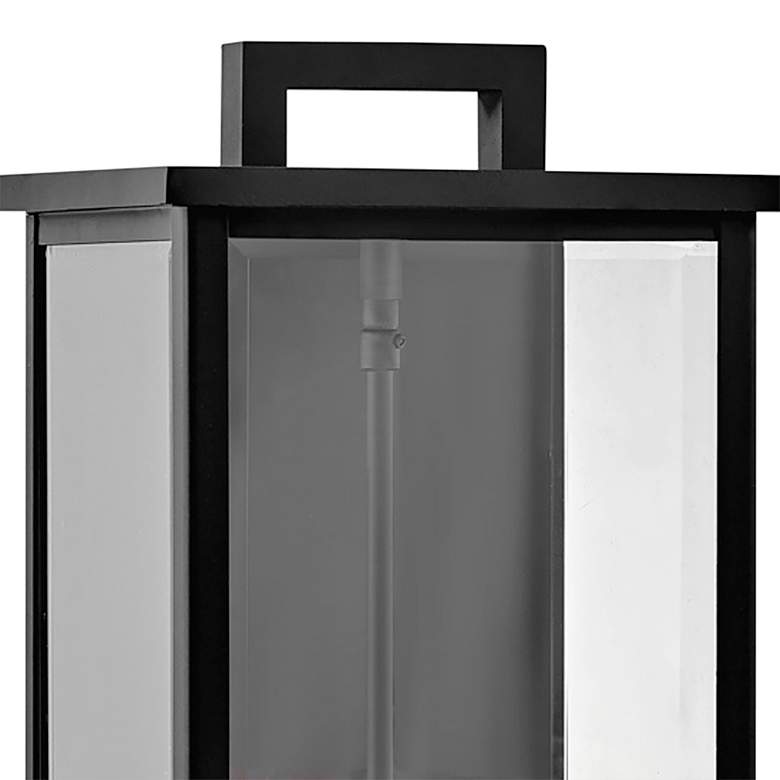 Image 3 Hinkley Weymouth 22" High Rectangular Lantern Black Outdoor Wall Light more views