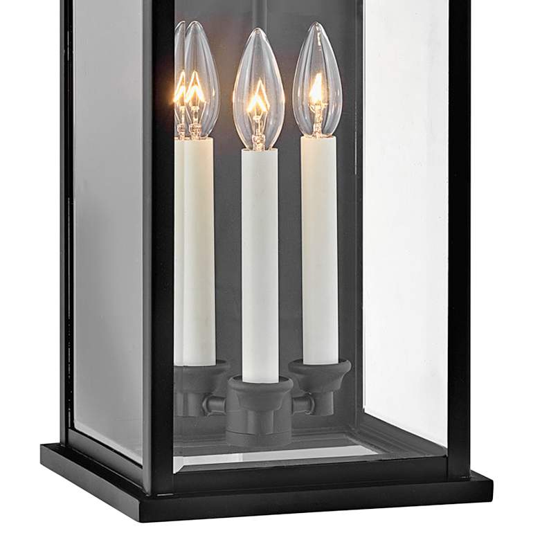 Image 4 Hinkley Weymouth 22" High Rectangular Lantern Black Outdoor Wall Light more views