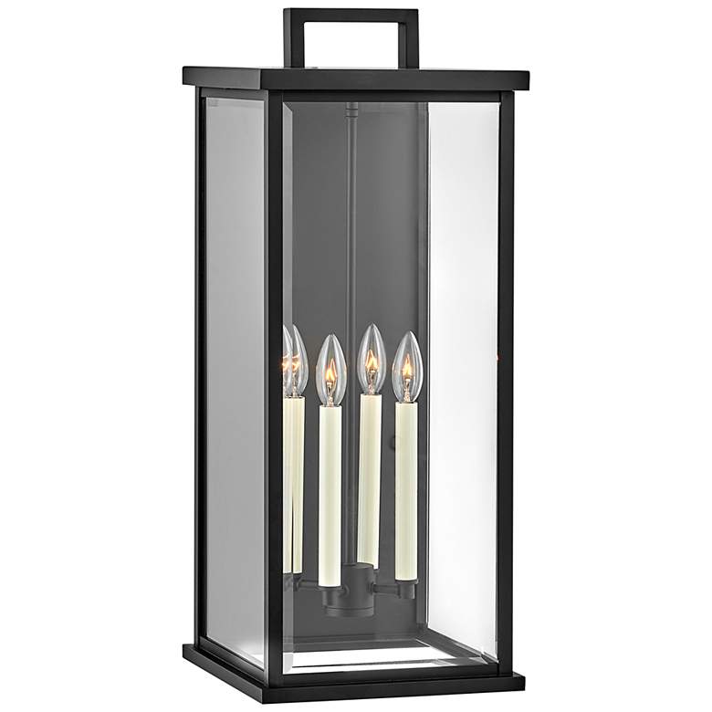 Image 1 Hinkley Weymouth 27 inch High Black Outdoor Wall Light
