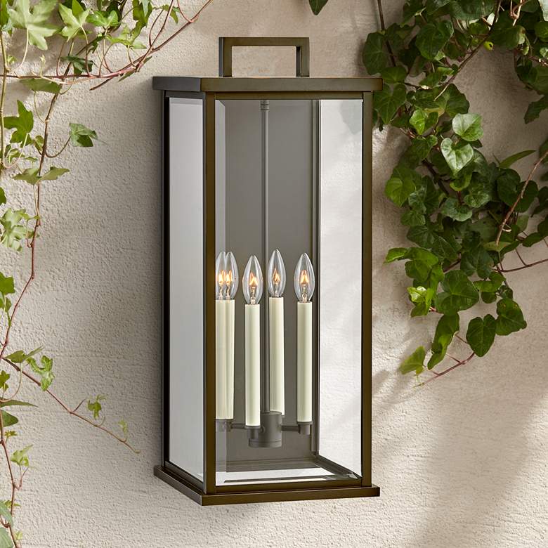 Image 1 Hinkley Weymouth 27"H Oil Rubbed Bronze Outdoor Wall Light
