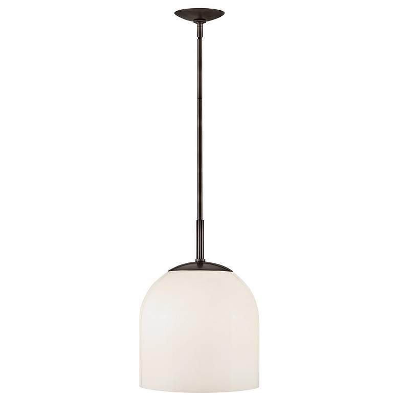 Image 1 Hinkley Willa 12" Wide Black Oxide Mini Pendant