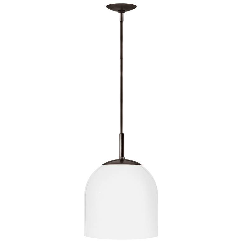 Image 4 Hinkley Willa 12" Wide Black Oxide Mini Pendant more views