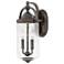 Hinkley Willoughby 17" High Bronze and Seeded Glass Outdoor Wall Light