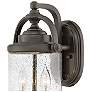3_Hinkley Willoughby 17" High Bronze and Seeded Glass Outdoor Wall Light more views