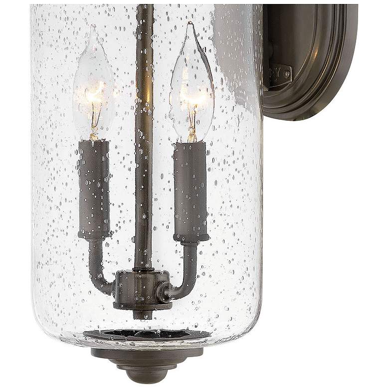 Image 5 Hinkley Willoughby 17" High Bronze and Seeded Glass Outdoor Wall Light more views