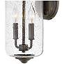 5_Hinkley Willoughby 17" High Bronze and Seeded Glass Outdoor Wall Light more views