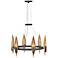 Hinkley Willow 24" Wide Carbon Black 6-Light Ring Chandelier