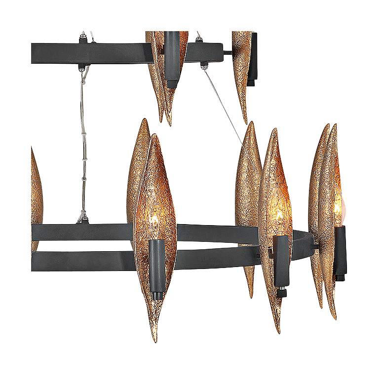 Image 3 Hinkley Willow 36"W Carbon Black 18-Light Ring Chandelier more views