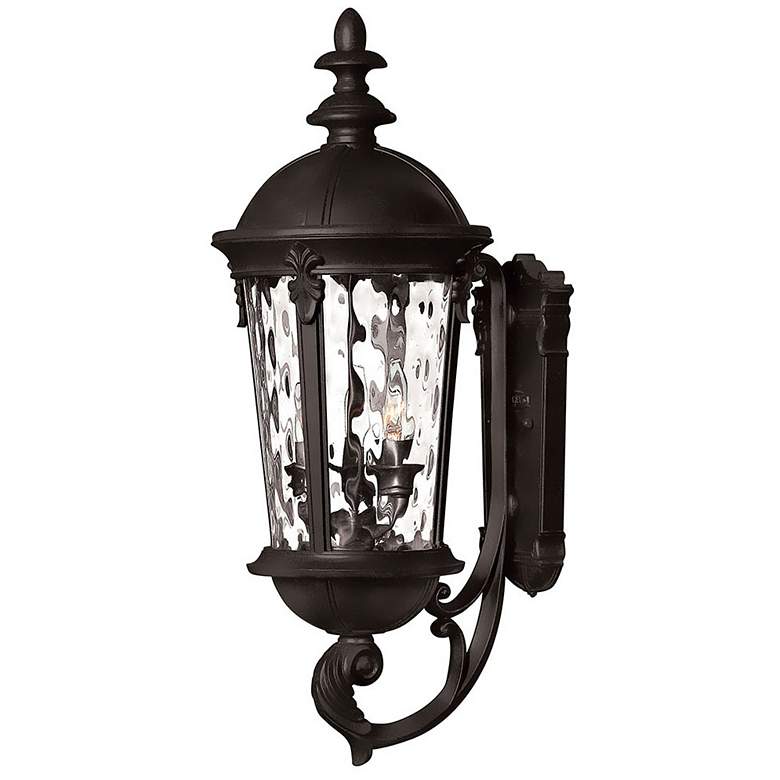 Image 1 Hinkley Windsor 25.5 inch Traditional Black Lantern Outdoor Wall Light