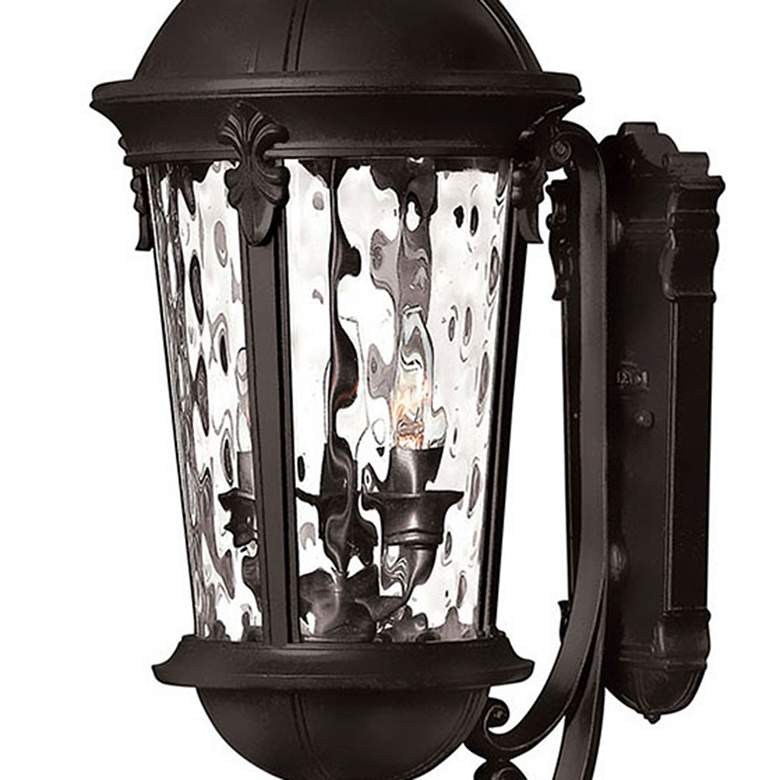 Image 2 Hinkley Windsor 25.5" Traditional Black Lantern Outdoor Wall Light more views