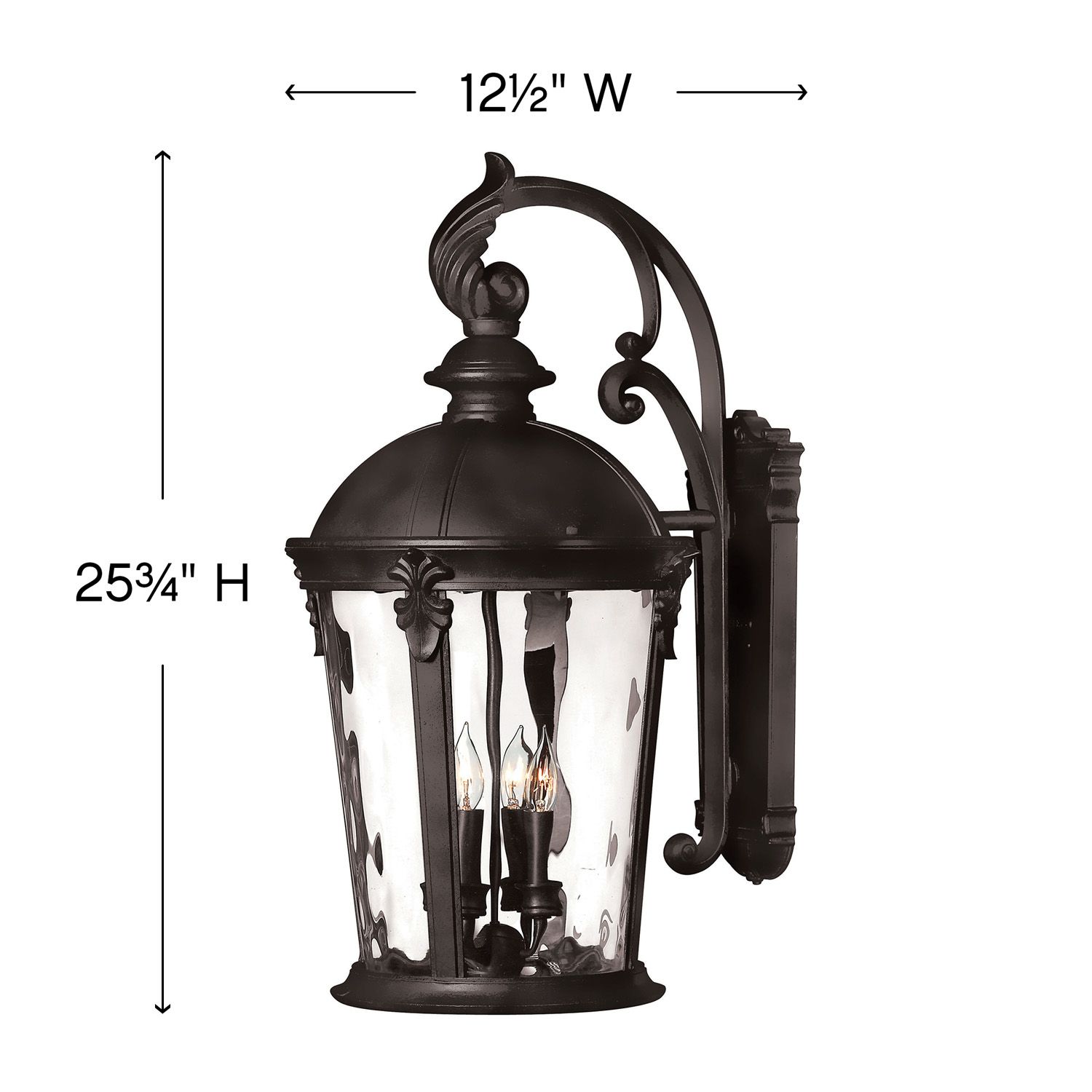 Image 5 Hinkley Windsor 25 3/4" High Black Outdoor Wall Lantern more views