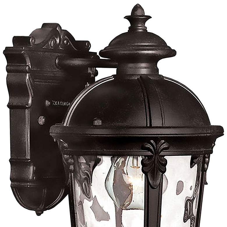 Image 2 Hinkley Windsor Lantern 12 1/2 High Black Finish Outdoor Wall Light more views