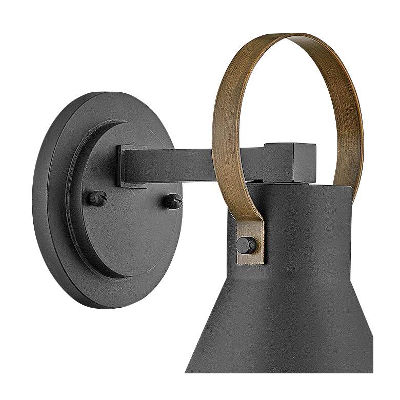 Image 2 Hinkley Winnie 12 1/2"H Museum Black LED Outdoor Wall Light more views