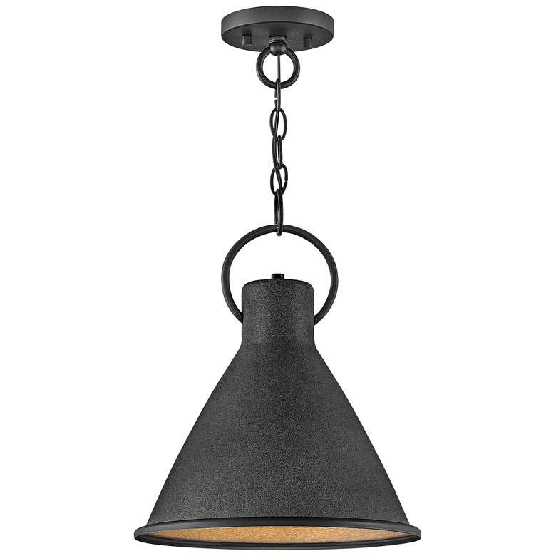 Image 2 Hinkley Winnie 12" Wide Aged Zinc Mini Pendant Light