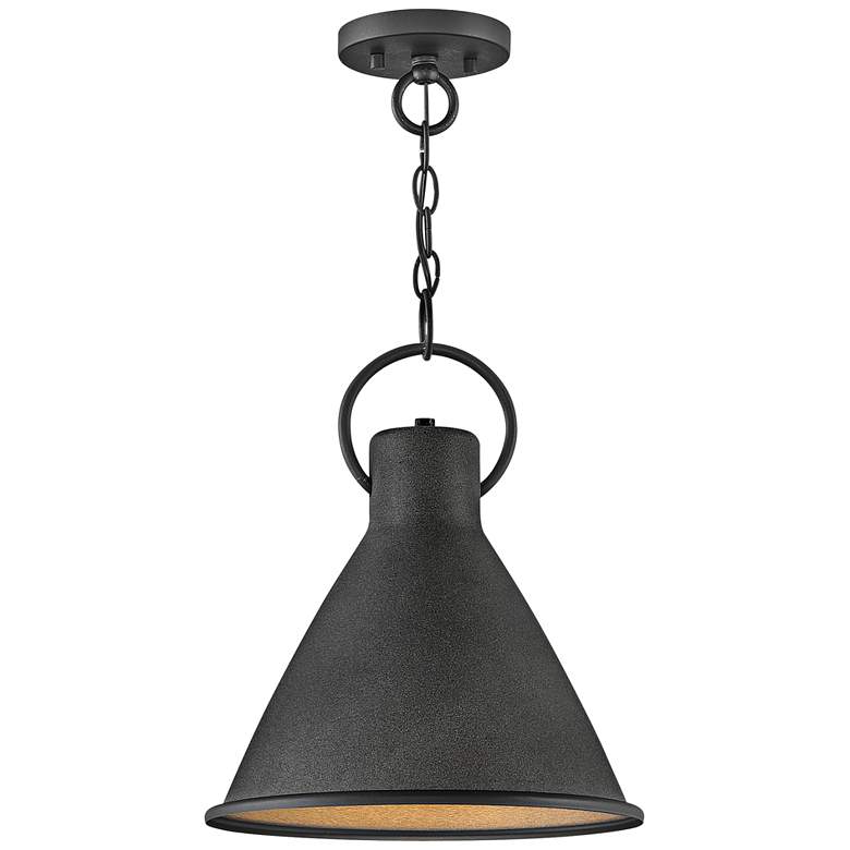 Image 2 Hinkley Winnie 12 inch Wide Aged Zinc Mini Pendant Light