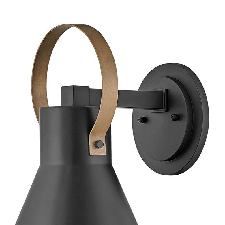 Image 2 Hinkley Winnie 16 1/2"H Museum Black LED Outdoor Wall Light more views