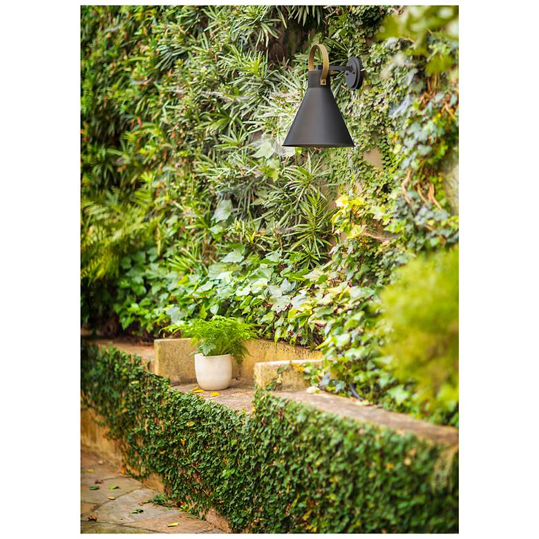 Image 4 Hinkley Winnie 16 1/2"H Museum Black LED Outdoor Wall Light more views