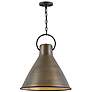 1_Hinkley Winnie 18" Wide Dark Antique Brass Pendant Light