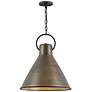 Thumbnail2 of Hinkley Winnie 18" Wide Dark Antique Brass Pendant Light more views