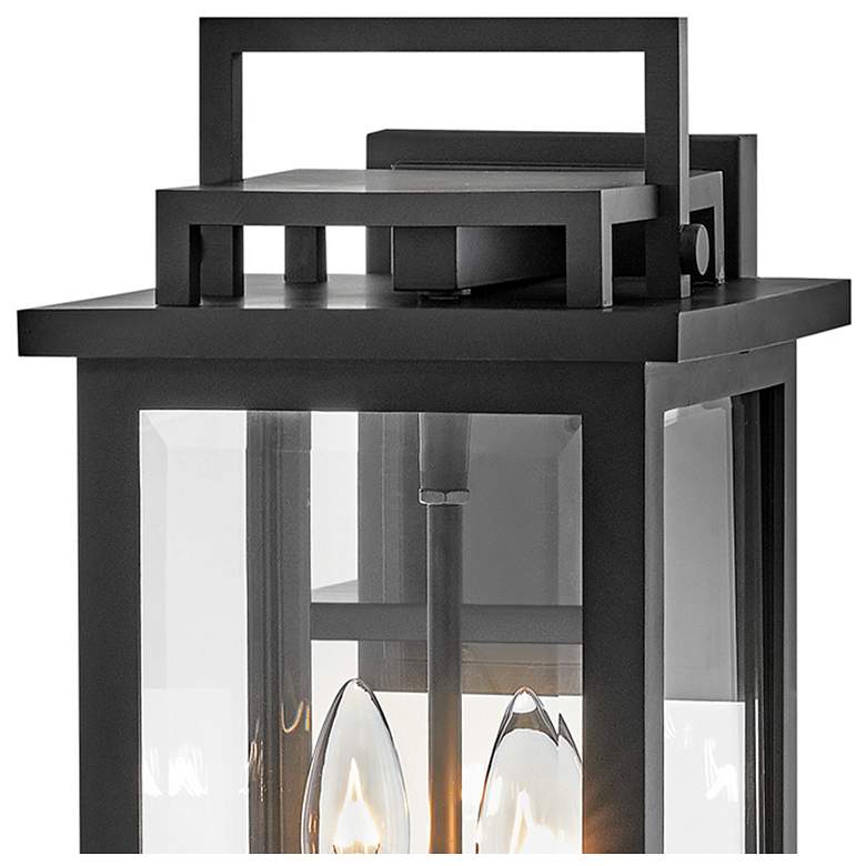 Image 4 Hinkley Winthorpe 15 1/2" Black Clear Glass Rectangular Outdoor Light more views