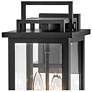 4_Hinkley Winthorpe 15 1/2" Black Clear Glass Rectangular Outdoor Light more views
