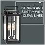6_Hinkley Winthorpe 15 1/2" Black Clear Glass Rectangular Outdoor Light more views
