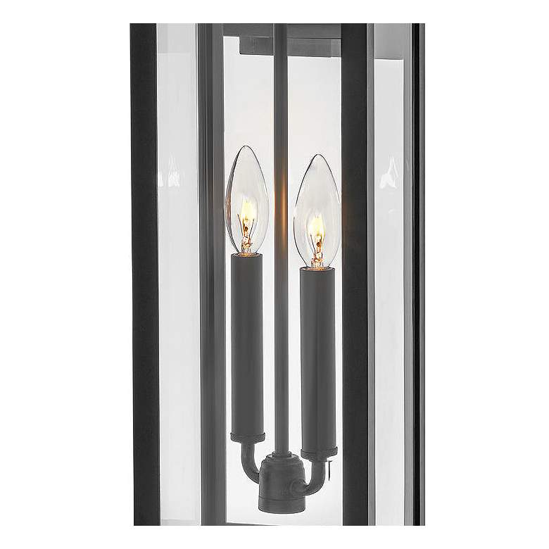 Image 2 Hinkley Winthorpe 22" Black Clear Glass Rectangular Outdoor Light more views