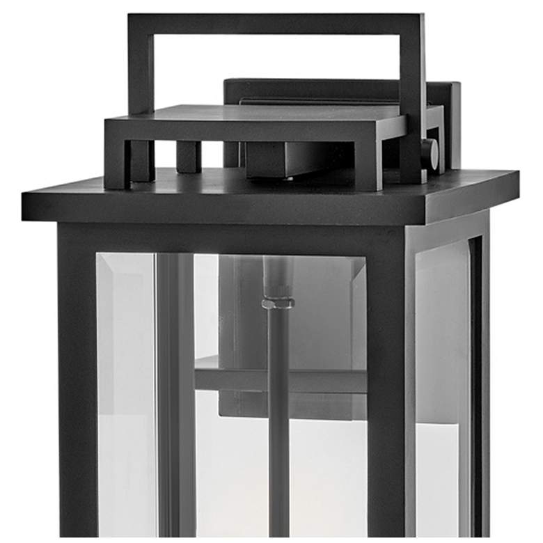 Image 4 Hinkley Winthorpe 22" Black Clear Glass Rectangular Outdoor Light more views