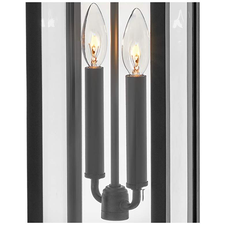 Image 5 Hinkley Winthorpe 22" Black Clear Glass Rectangular Outdoor Light more views