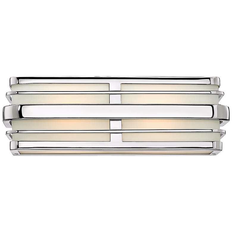 Image 2 Hinkley Winton 15 1/2" Wide Deco Chrome Vanity Bath Wall Light