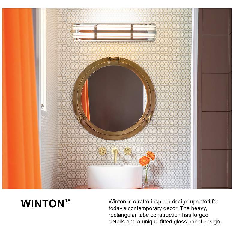 Image 7 Hinkley Winton 4-Light 26 1/4" Wide Chrome Vanity Light more views
